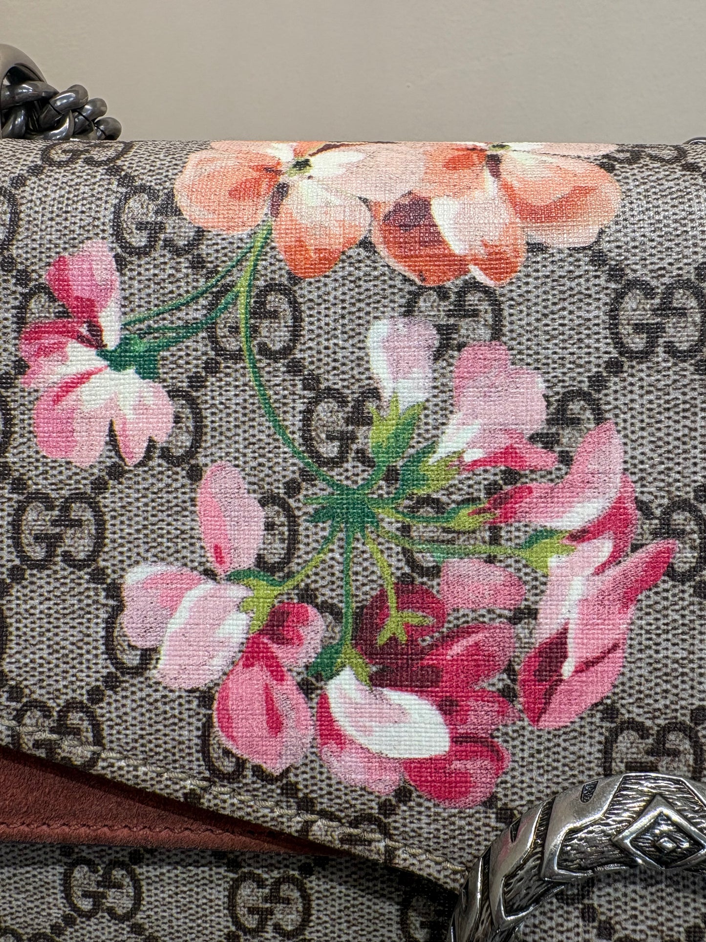 Gucci  Borsa a spalla Dionysus GG Supreme Blooms misura media