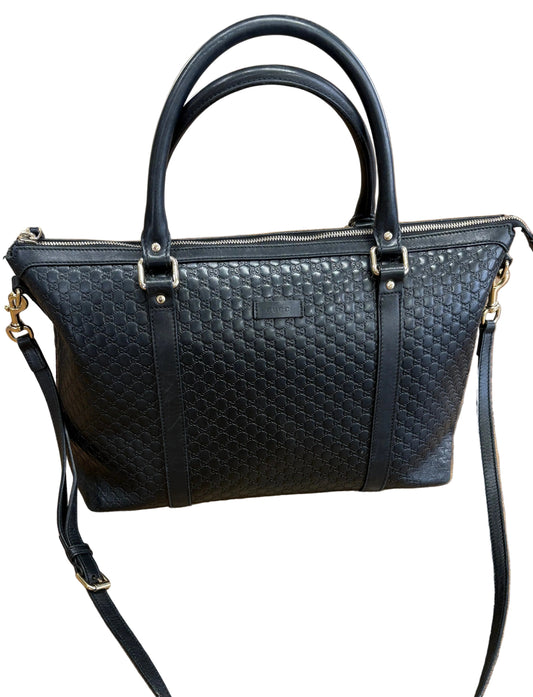 Gucci Tote Convertibile in Pelle Microguccissima