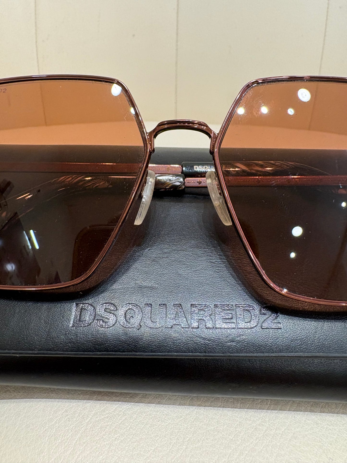 Dsquared 2 occhiali da sole metallo bronzo