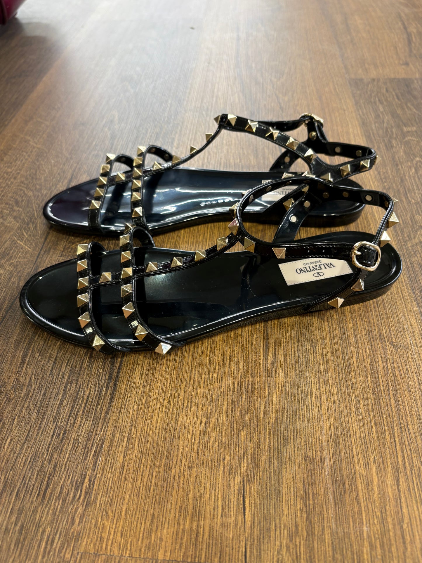 Valentino Garavani  sandali Rockstud in pvc 40