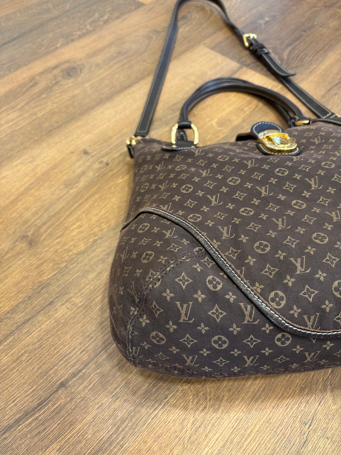 Louis Vuitton Monogram Idylle Elegie in tela marrone con finiture in pelle