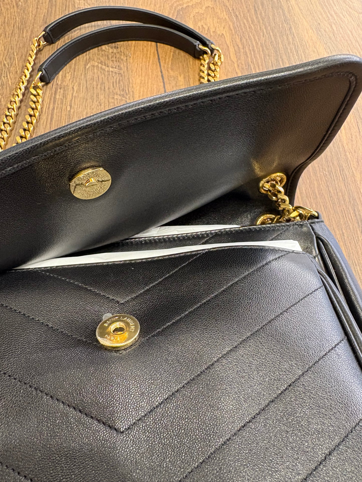 Saint Laurent Niki media in pelle