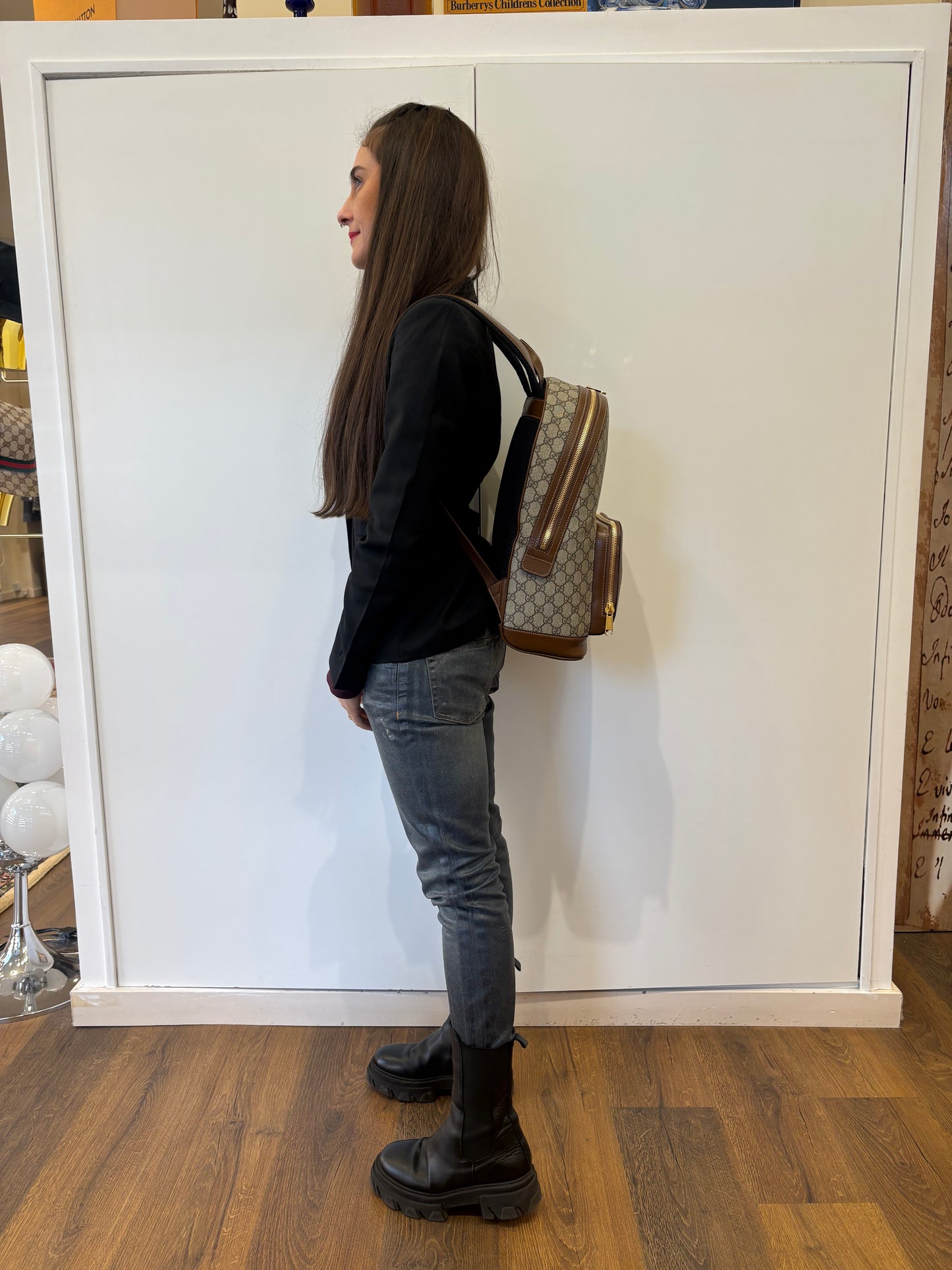 Gucci Zaino Interlocking in tela GG Supreme nuovo