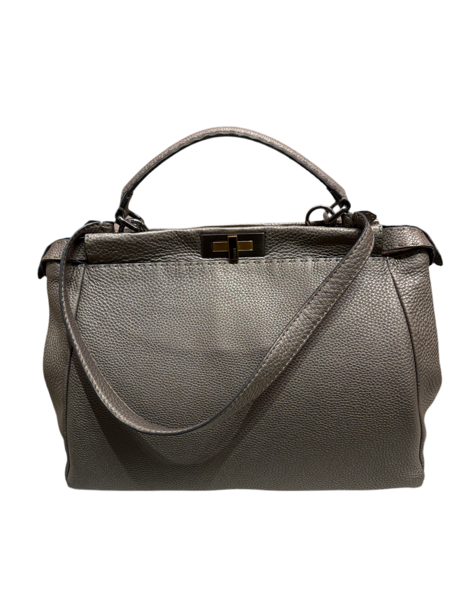 Fendi Peekaboo Selleria grigio / tortora
