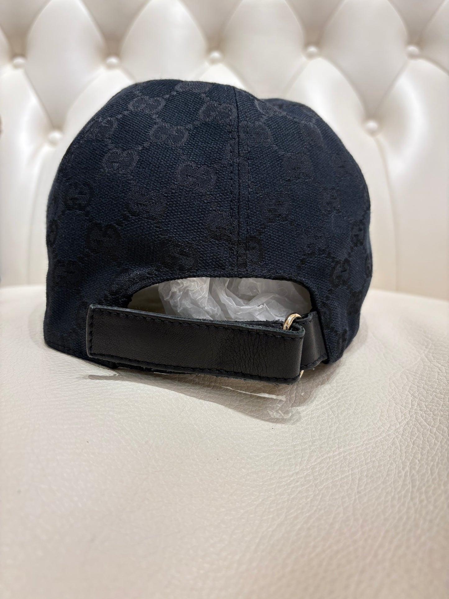 Gucci cappello in tela GG 56/57 mis S