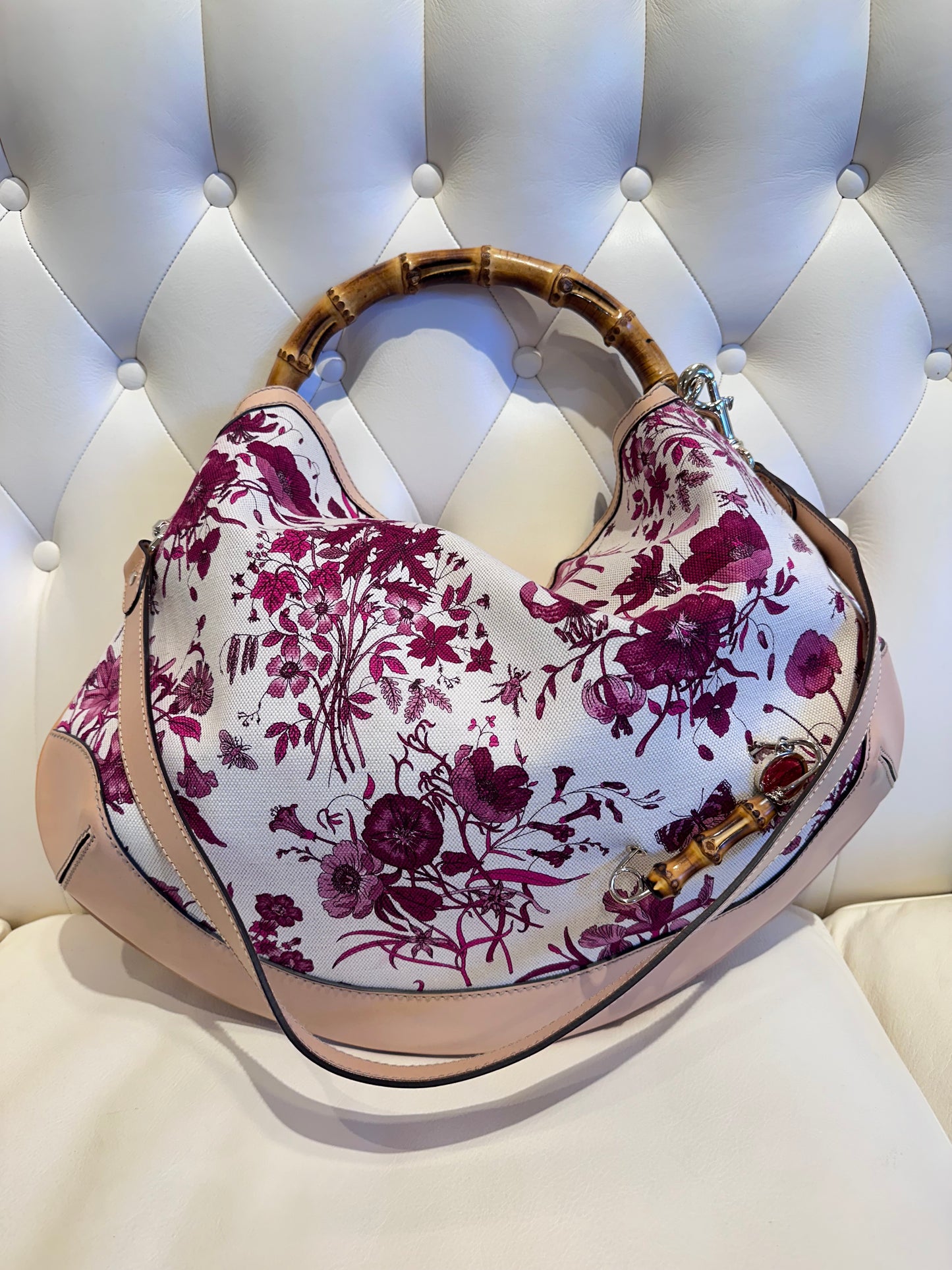 Gucci Peggy bag tessuto floreale