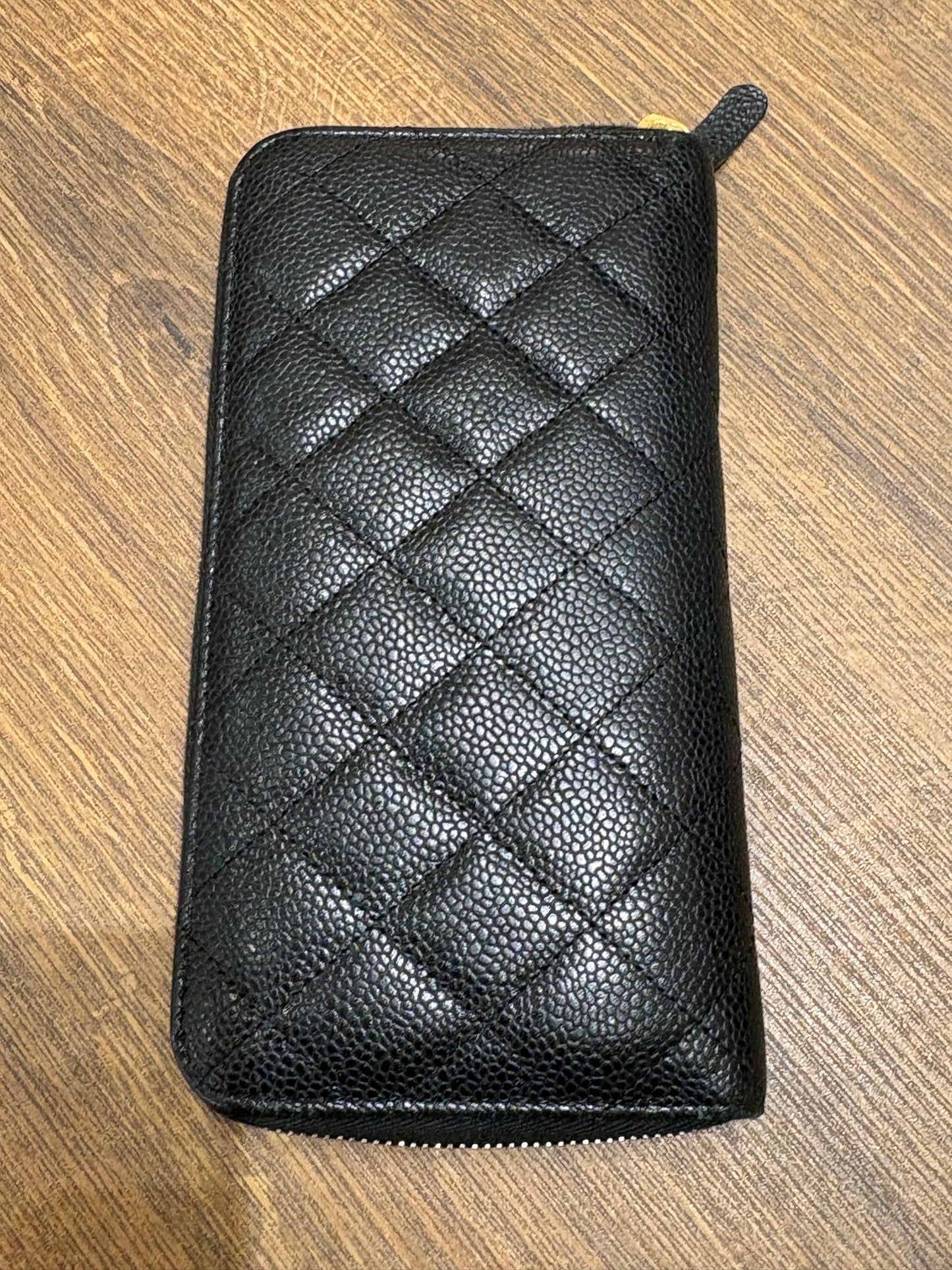 Chanel Portafoglio  Timeless in Pelle Caviar e Oro