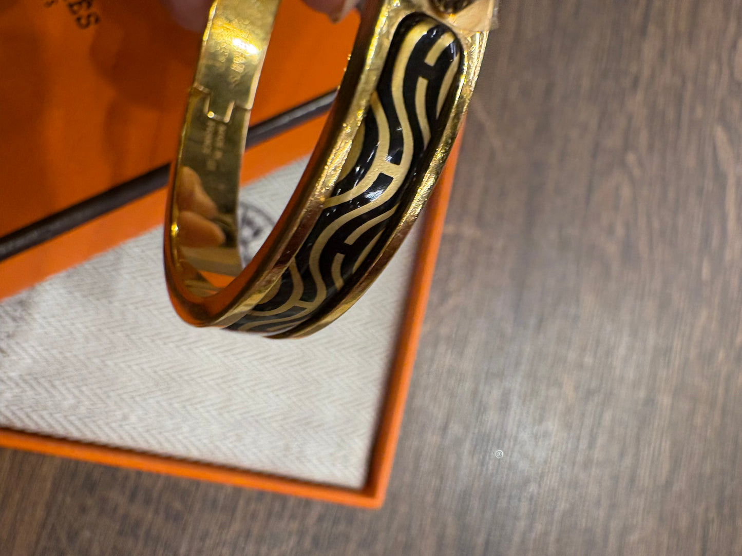 Hermès Mini Clic Chaîne d'Ancre con stampa Mors à Jouets