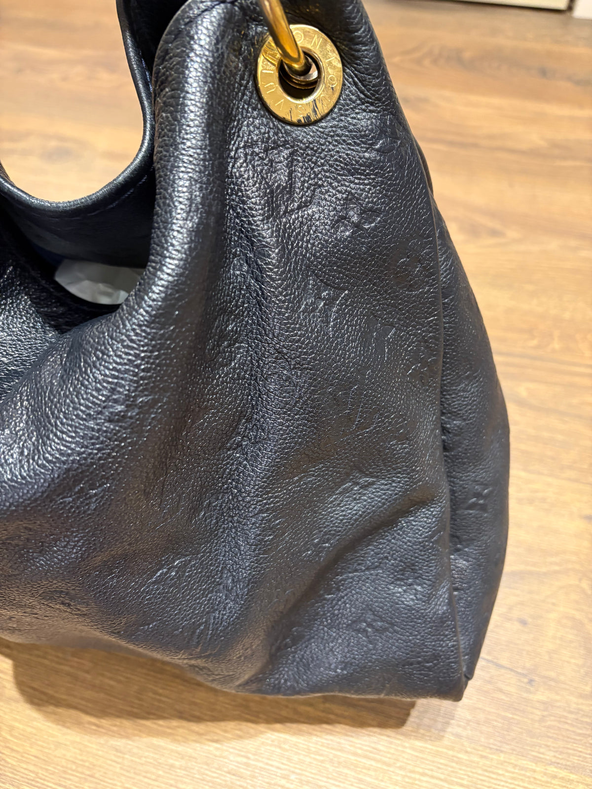 Louis Vuitton Artsy gm in pelle blu notte/midnight blue