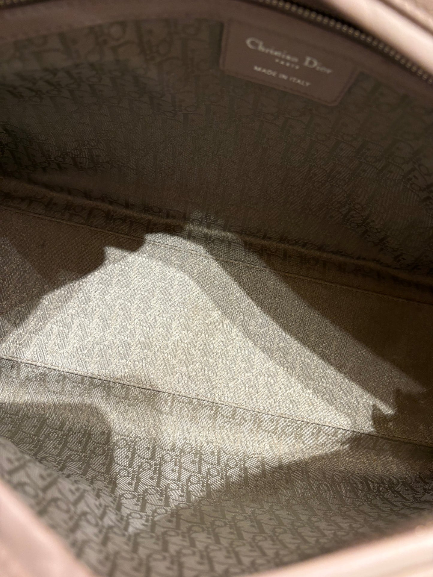 Lady Dior  cannage agnello grigio