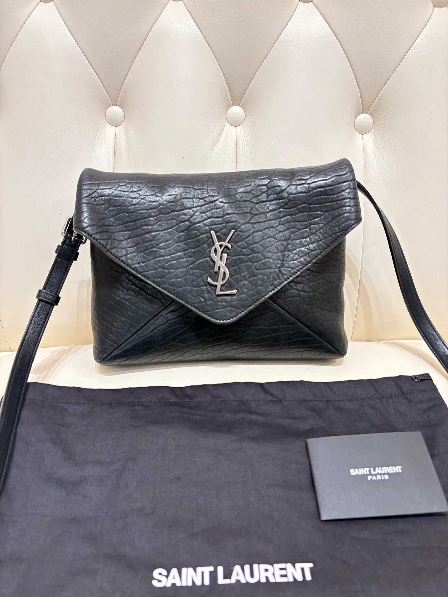 Ysl Messenger Envelople Cassandra in pelle di agnello