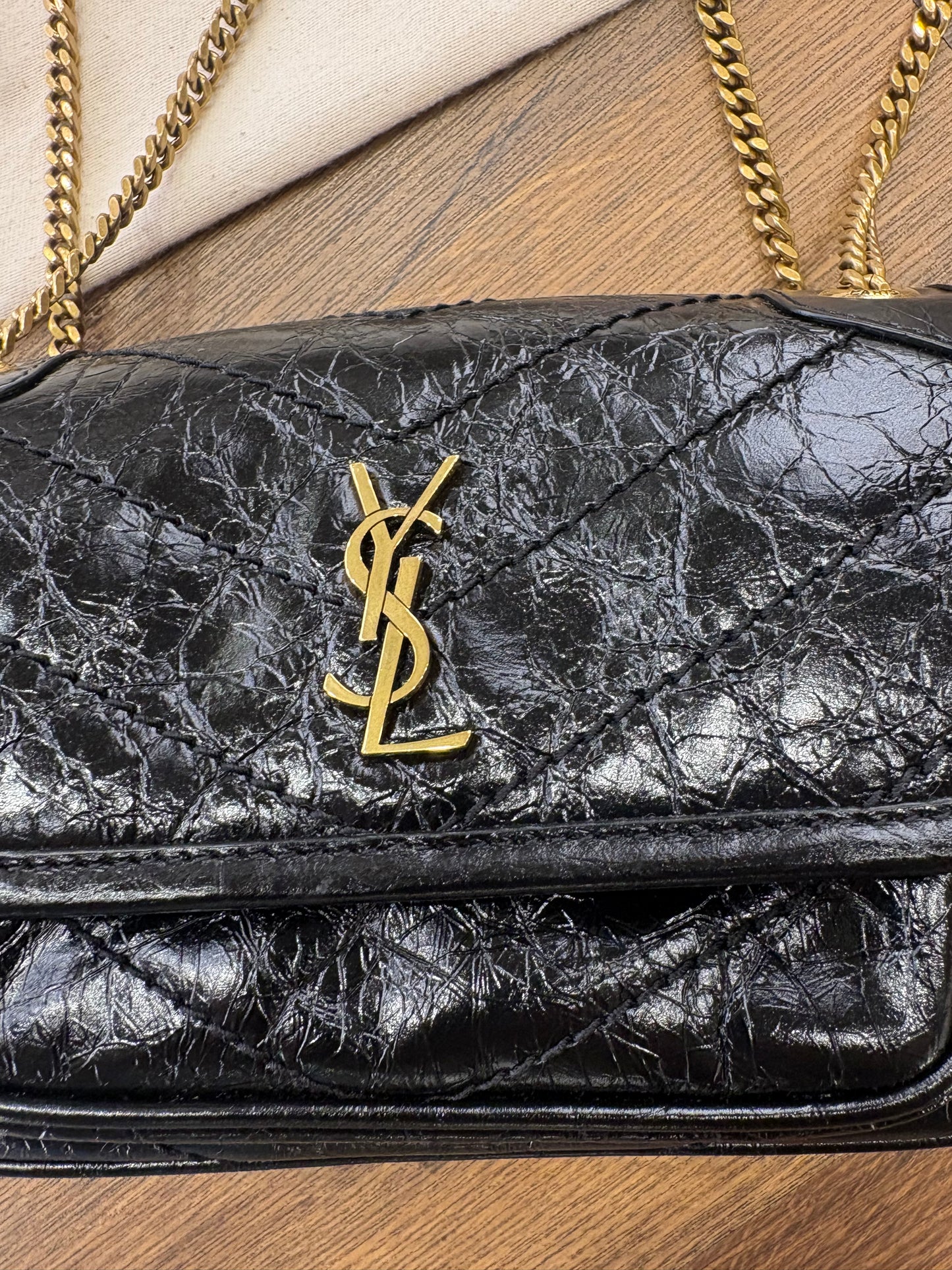 SAINT LAURENT BORSA NIKI MINI IN PELLE VINTAGE
