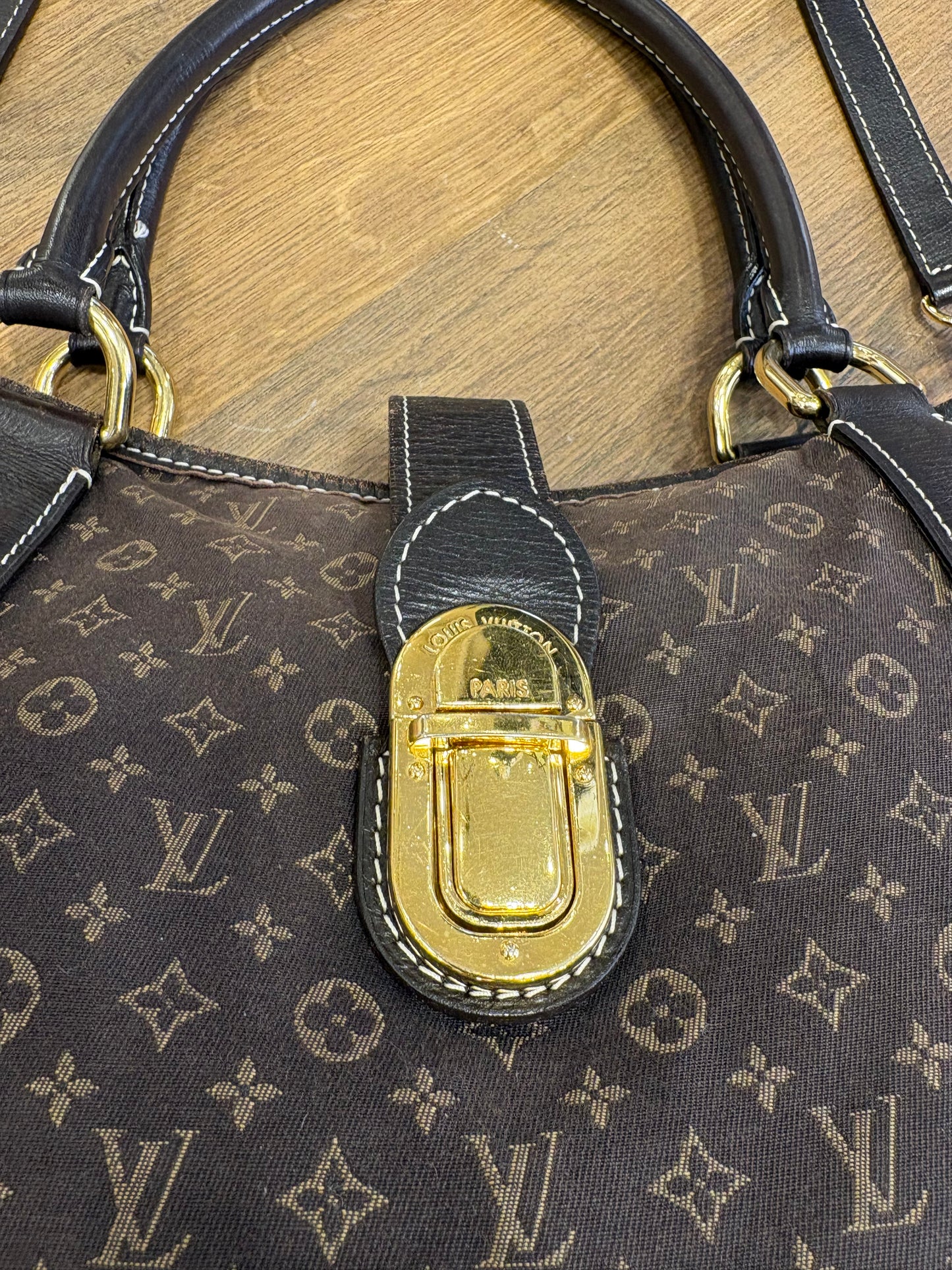 Louis Vuitton Monogram Idylle Elegie in tela marrone con finiture in pelle