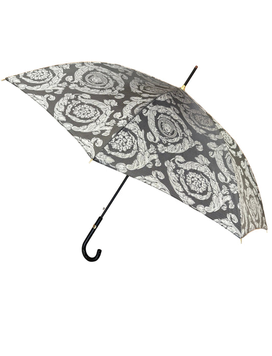 Versace ombrello barocco meduse grigio. Nuovo