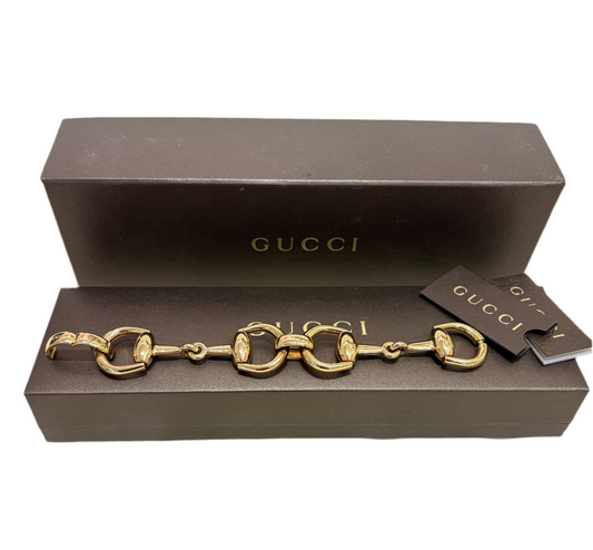 Gucci bracciale Horsebit in oro giallo 18Kt