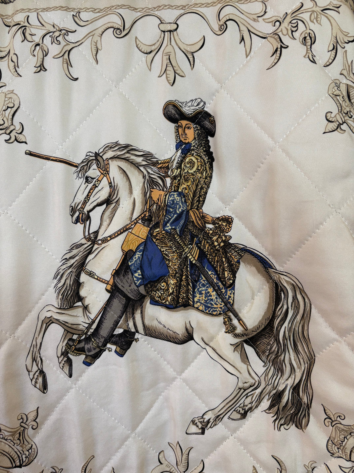 Hermès Bomber Reversibile  "Poste et Cavalerie" dell’illustratore Joachim Metz . Anno1989