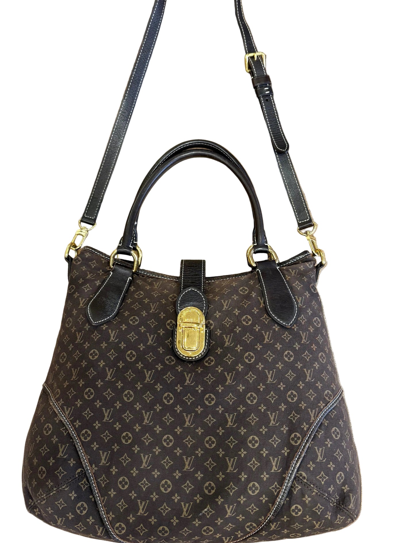 Louis Vuitton Monogram Idylle Elegie in tela marrone con finiture in pelle