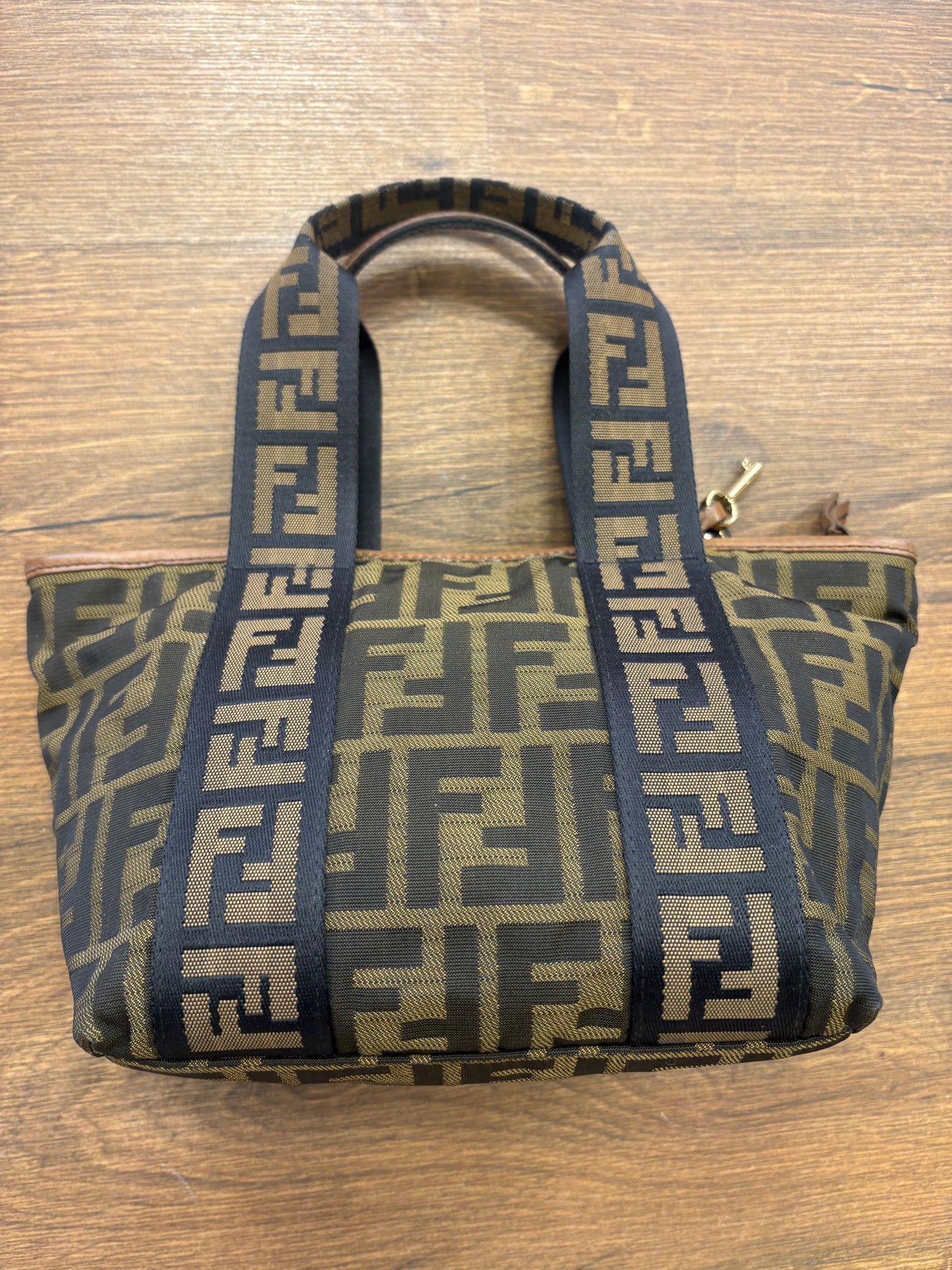 Fendi Vintage Mini Shopper FF Zucca con Lucchetto