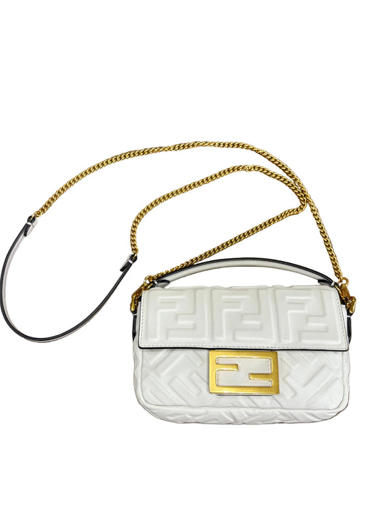 Fendi mini baguette in pelle