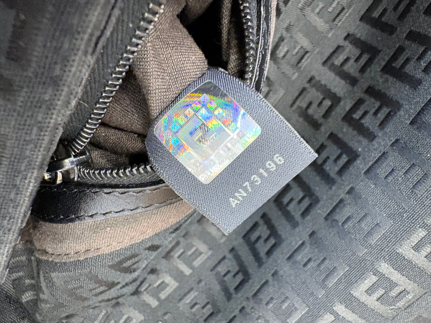 Fendi Mama borsa a spalla  in tela e pelle