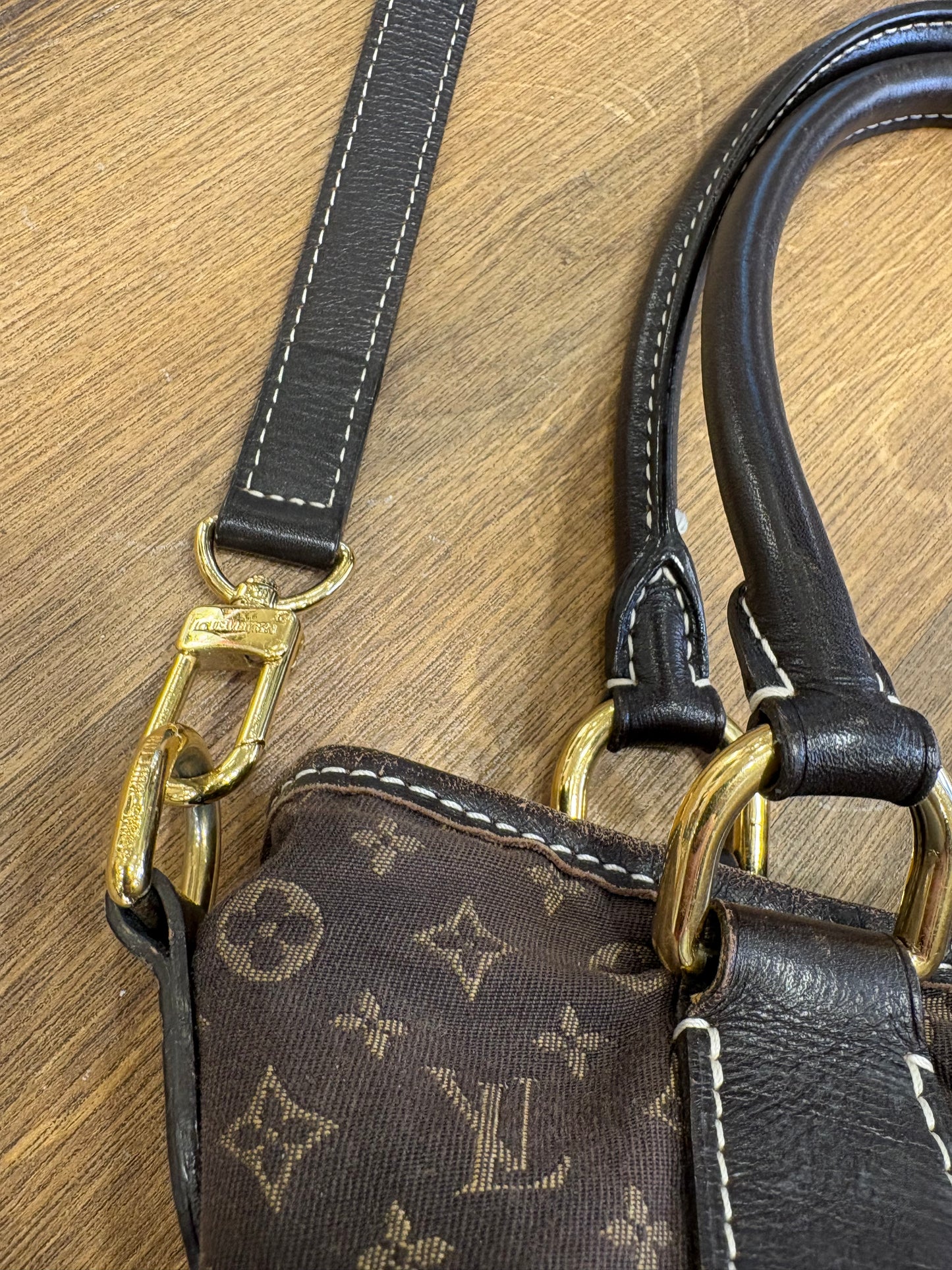 Louis Vuitton Monogram Idylle Elegie in tela marrone con finiture in pelle