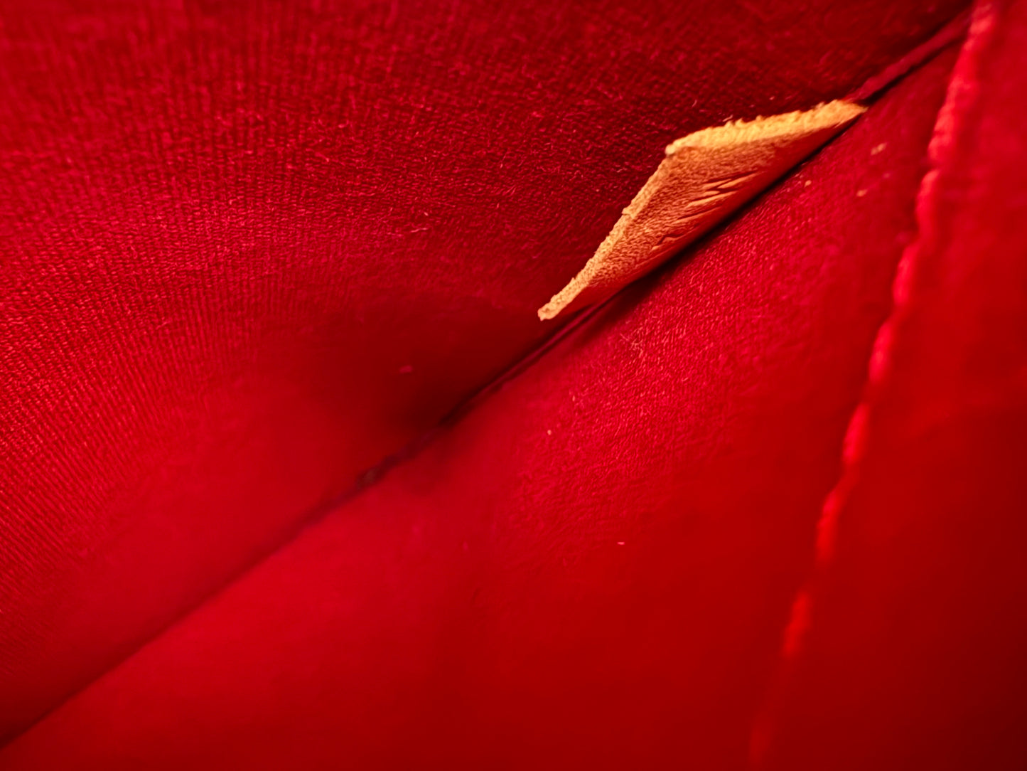 Louis Vuitton Borsa Alma GM in Pelle Monogram Vernis Rosso Fuoco