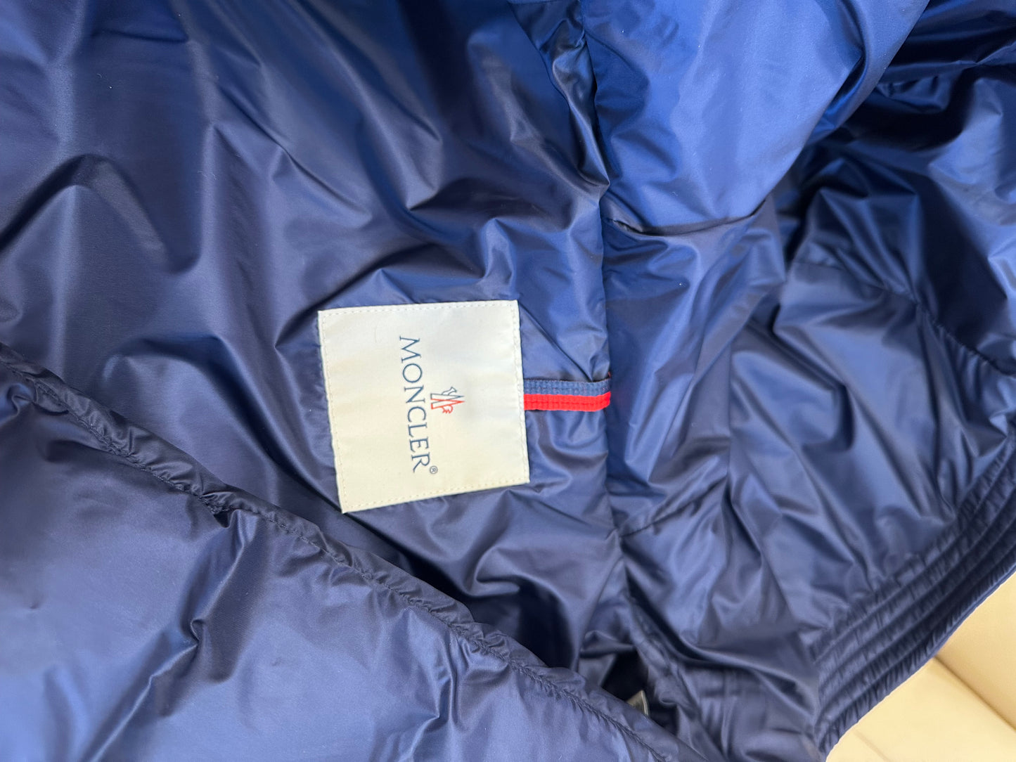 Moncler  piumino azzurro 14 anni 38/40 donna