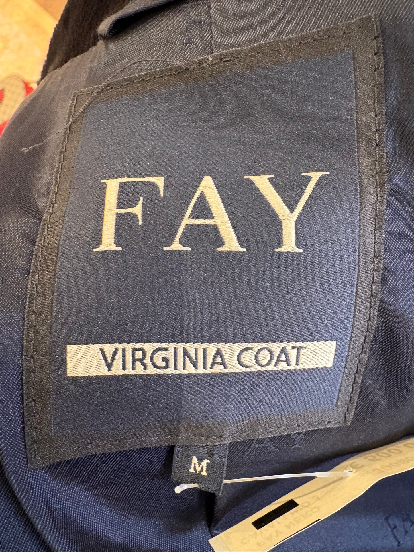 Fay cappotto in velluto ganci silver 42