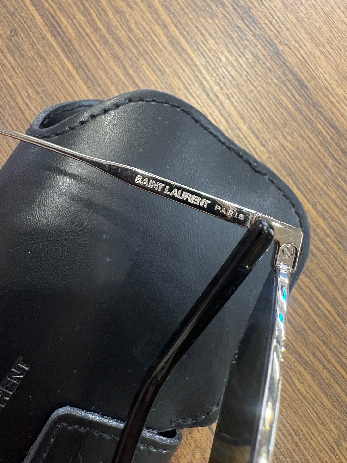Occhiali da Sole Saint Laurent New Wave SL 302 LISA 001 - Argento/Grigio