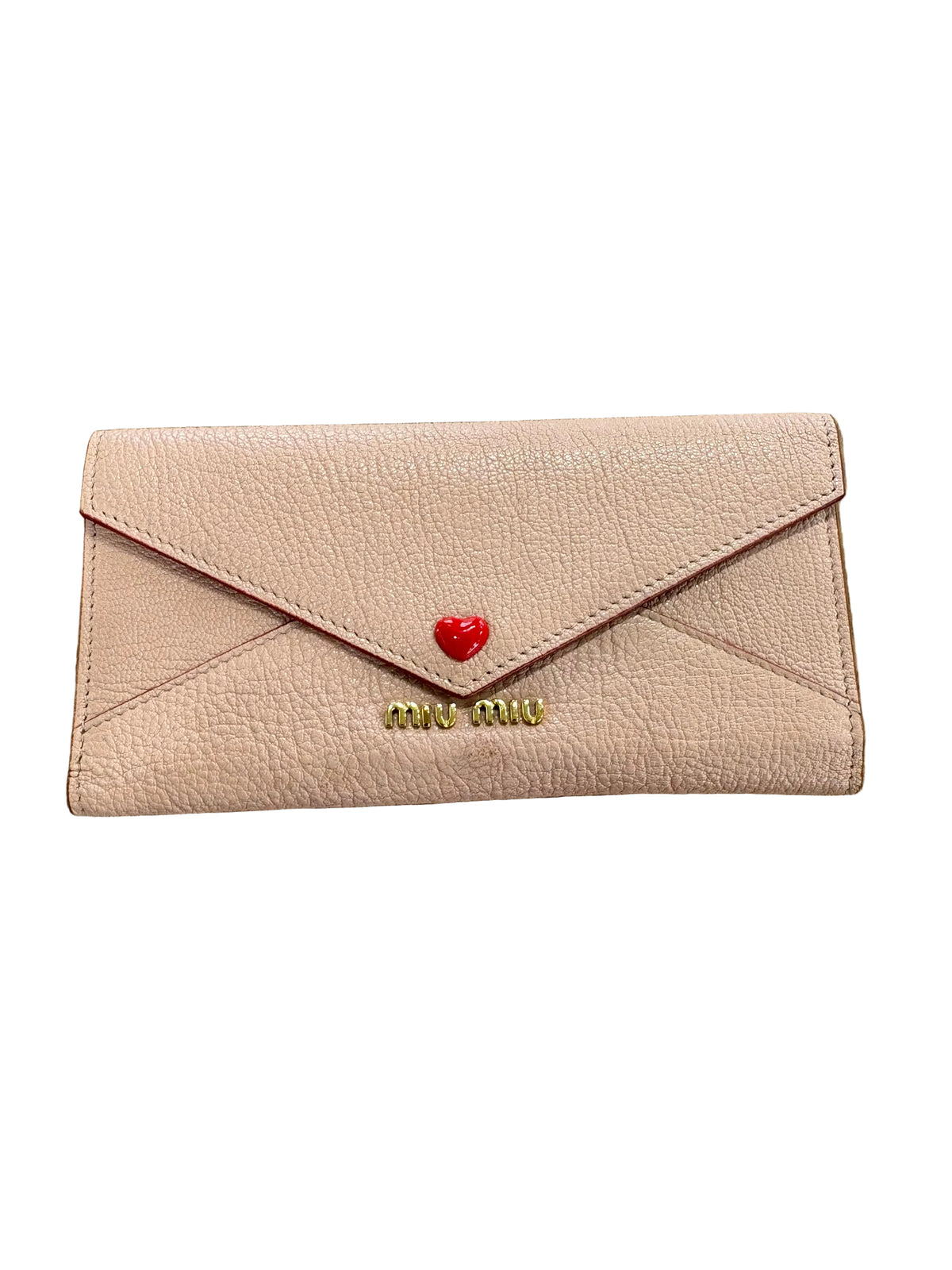 Miu Miu portafoglio in pelle rosa