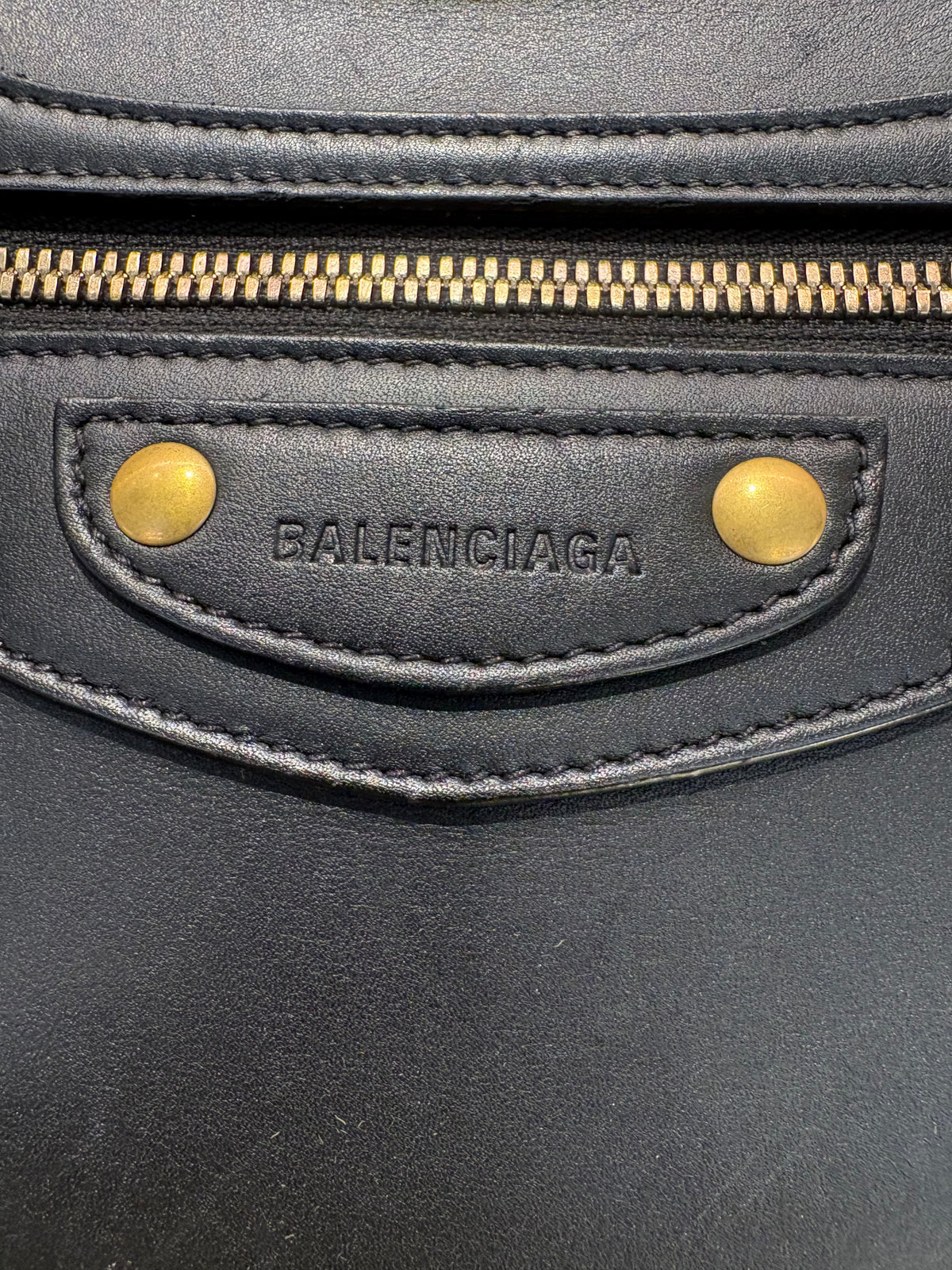 Balenciaga Borsa a Mano Neo Classic Small City in Pelle Liscia Nera