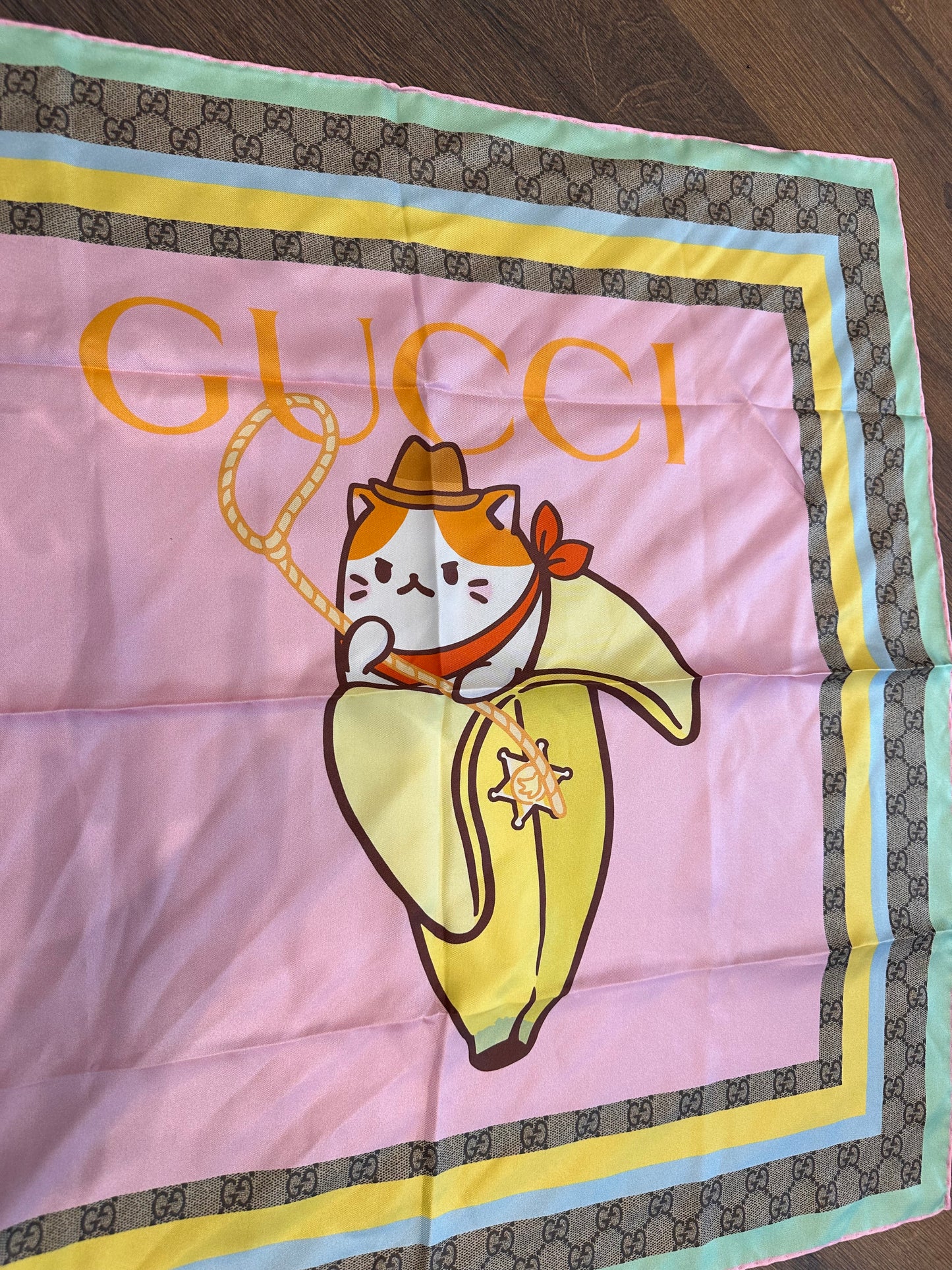 Gucci foulard seta Bananya 70x70