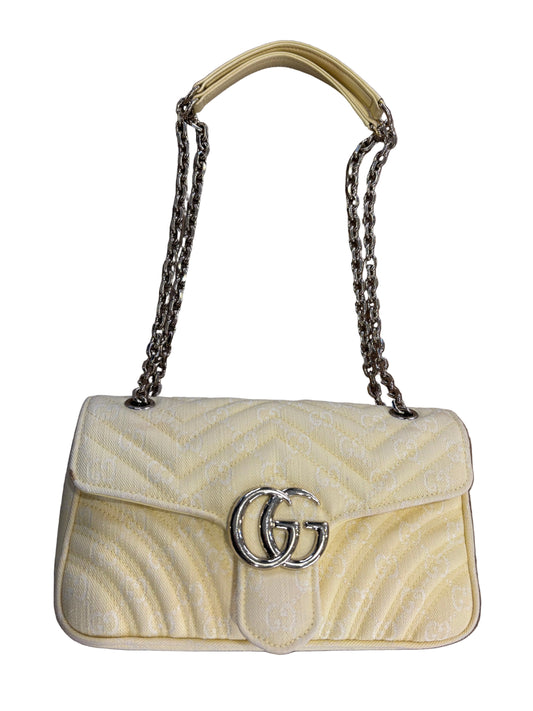 Gucci Marmont in tela GG e pelle con catena