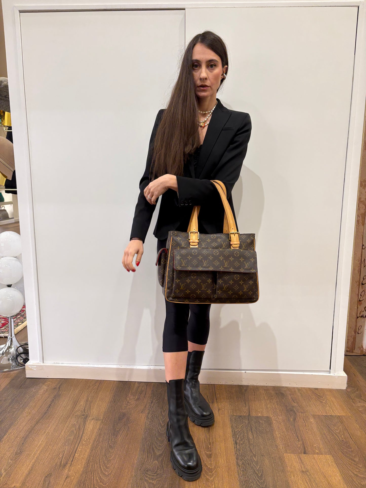 Louis Vuitton Cite’ in tela monogram e pelle a spalla