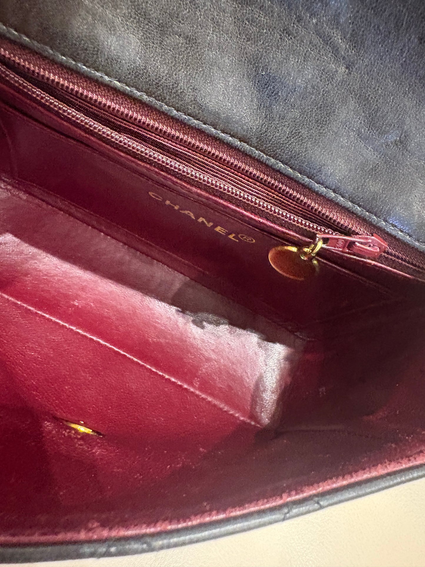 Chanel mini bag in pelle matelasse ‘ nero