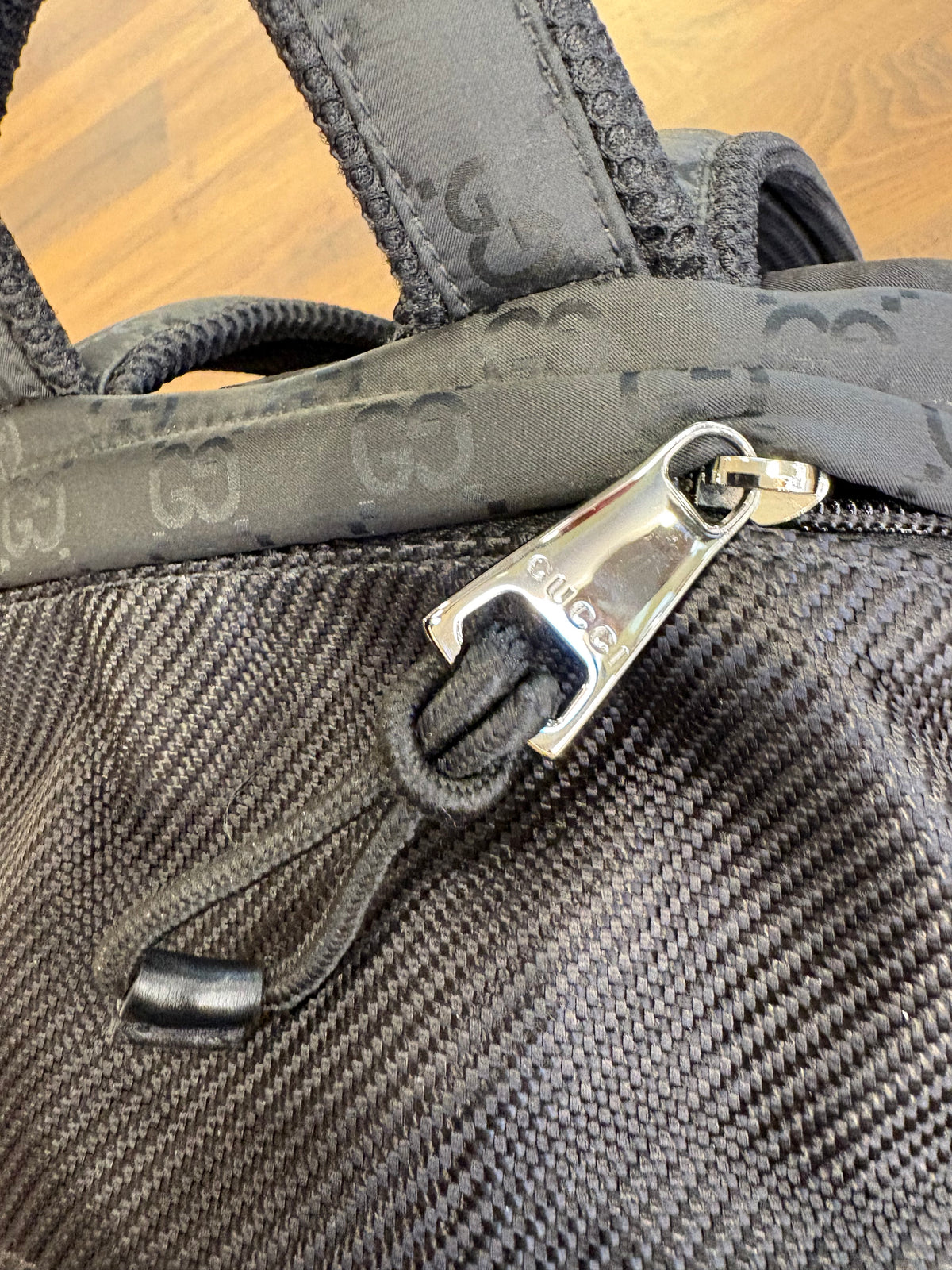 Gucci zaino Nexus misura media in nylon GG. Nuovo