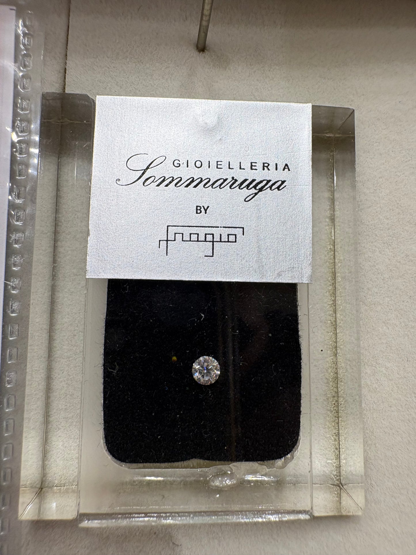 Diamante 0.20 bilaterali certificato gemmologico