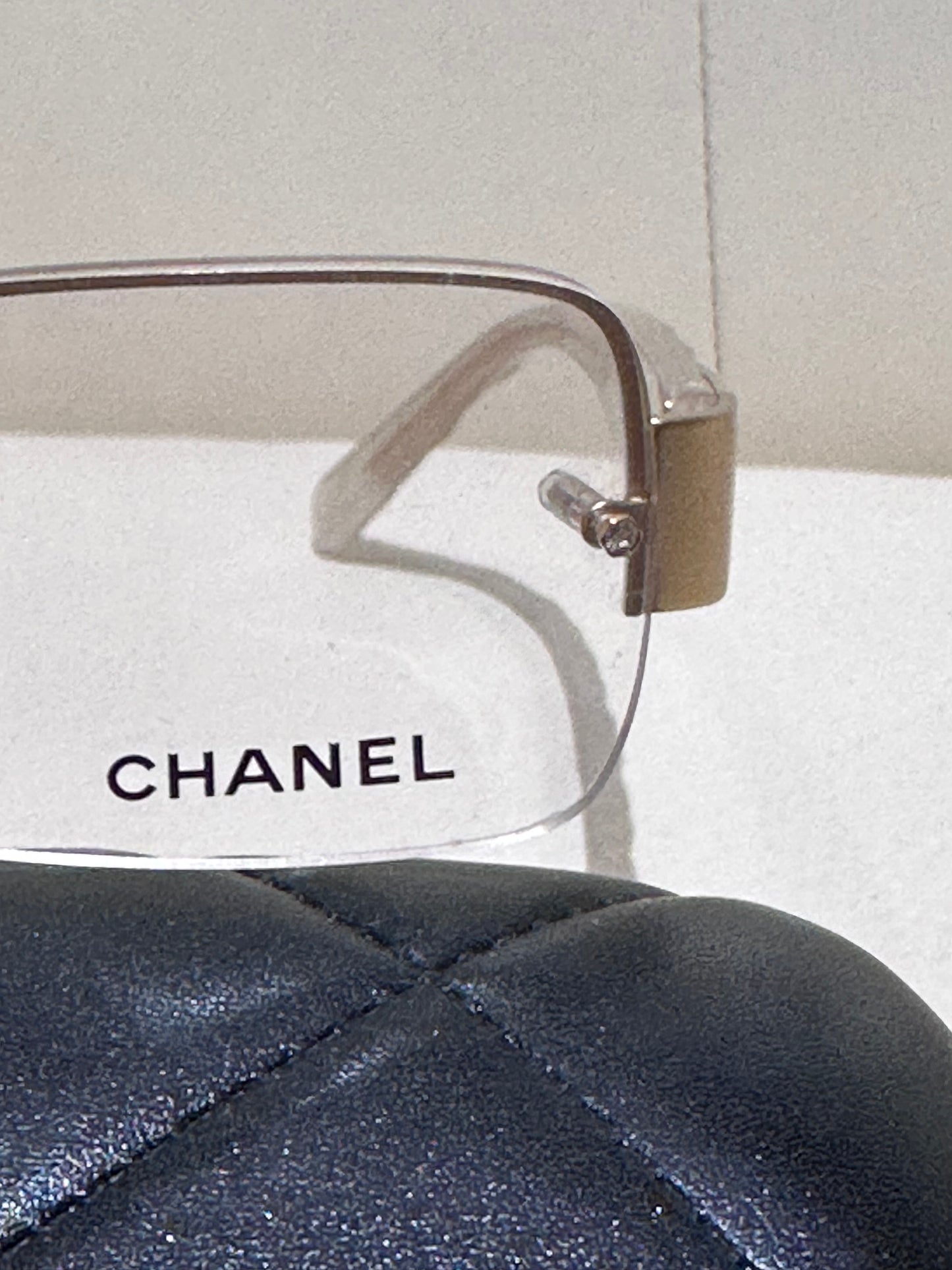 Chanel Occhiali da  vista montatura  rettangolare con cristalli