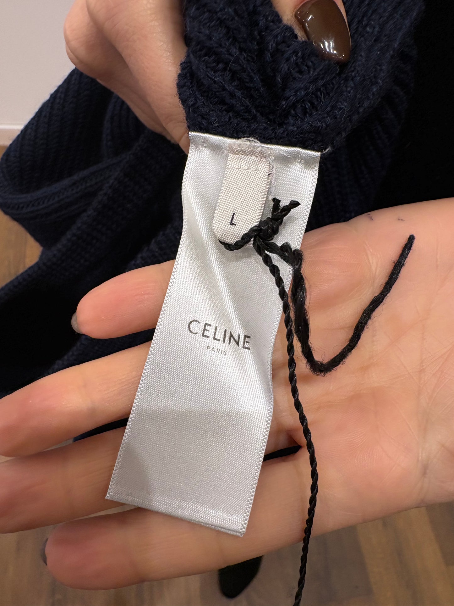 Celine maglione lana  blu