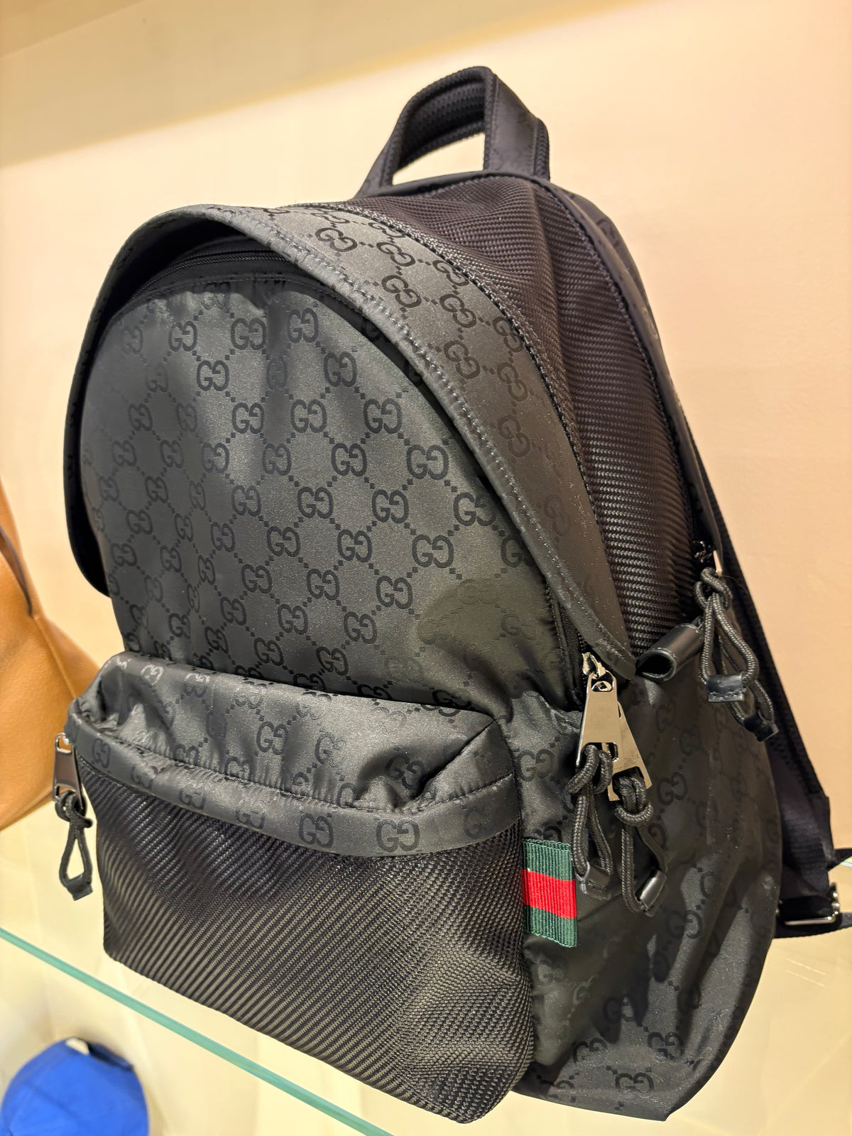 Gucci zaino Nexus misura media in nylon GG. Nuovo