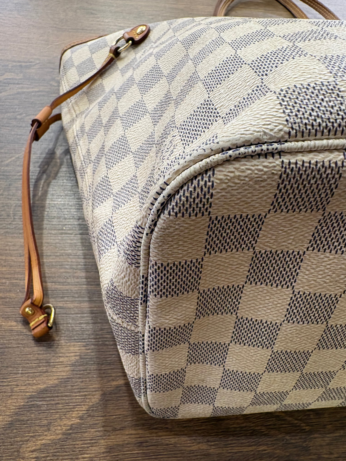 Louis Vuitton Neverfull MM in Tela Damier Azur