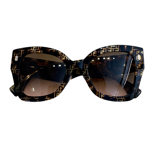 Fendi Occhiali da sole in acetato marrone