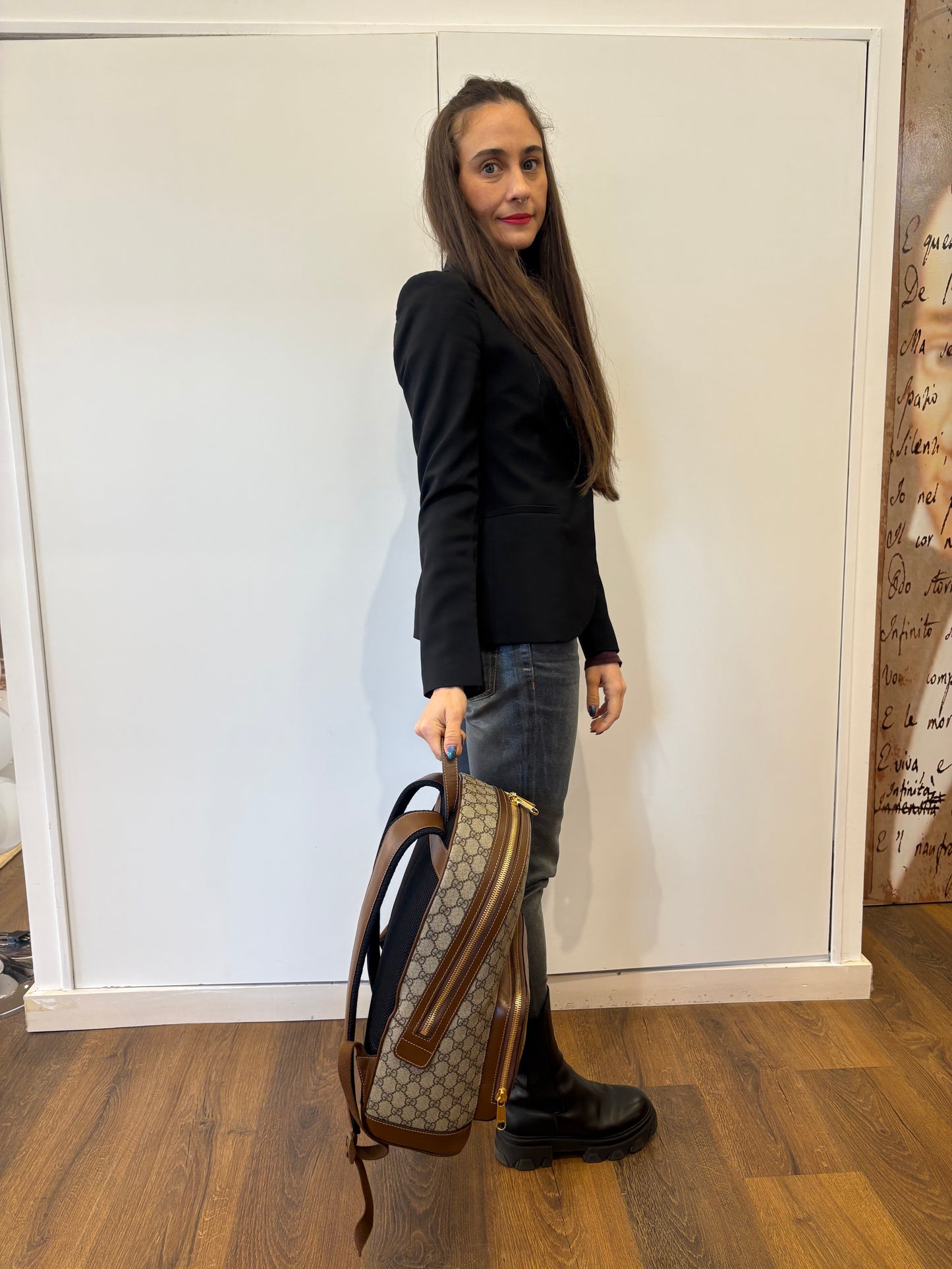 Gucci Zaino Interlocking in tela GG Supreme nuovo