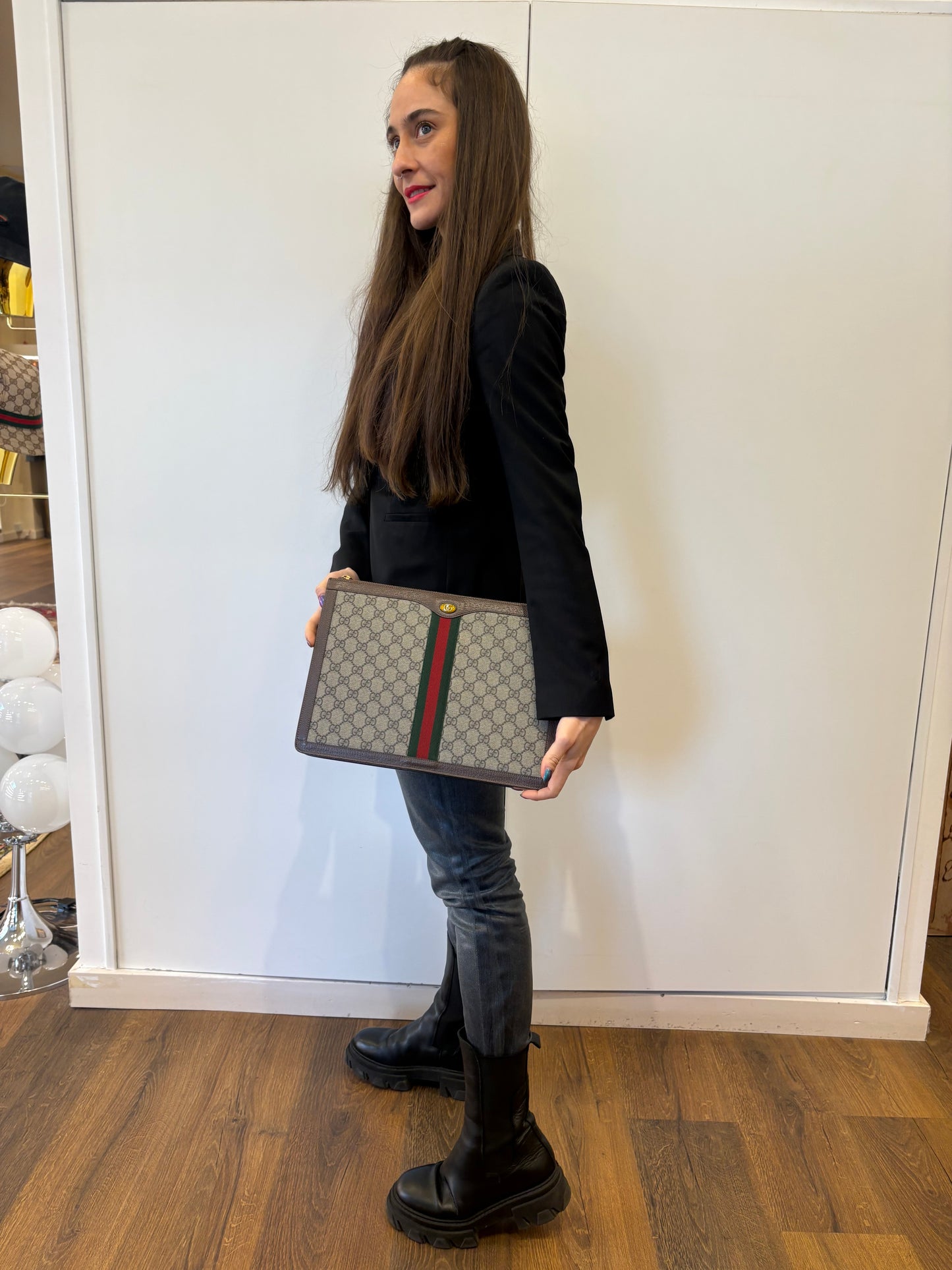 Gucci pochette Ophidia in tela GG Supreme