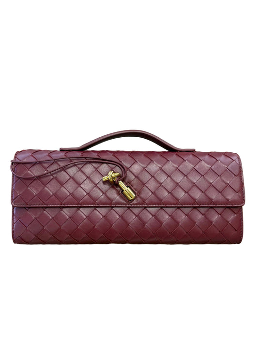 Bottega Veneta Andiamo Clutch Barolo. Nuovo