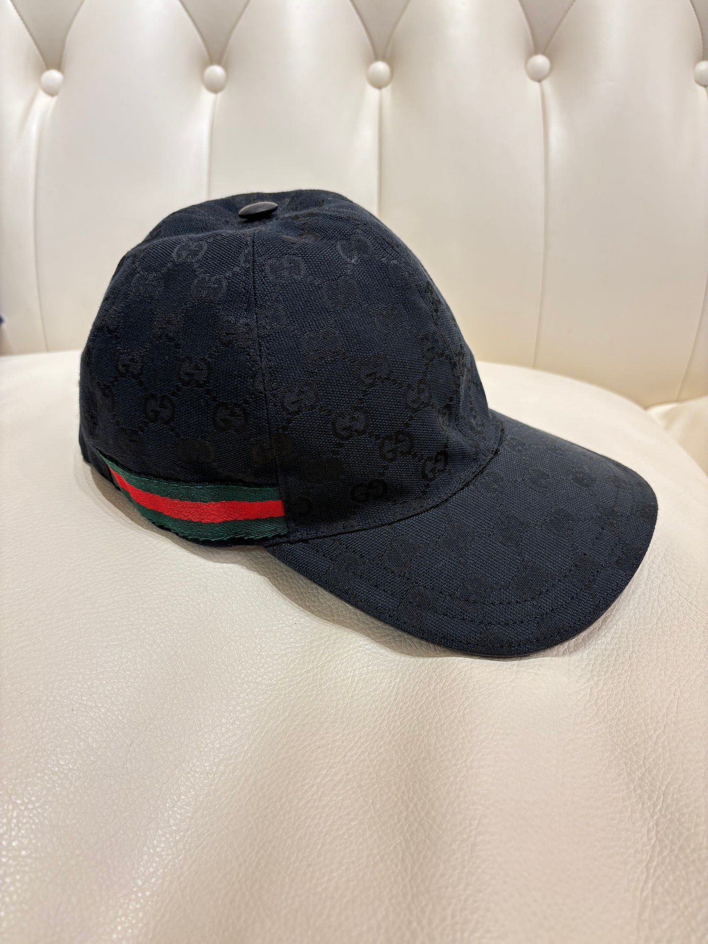 Gucci cappello in tela GG 56/57 mis S