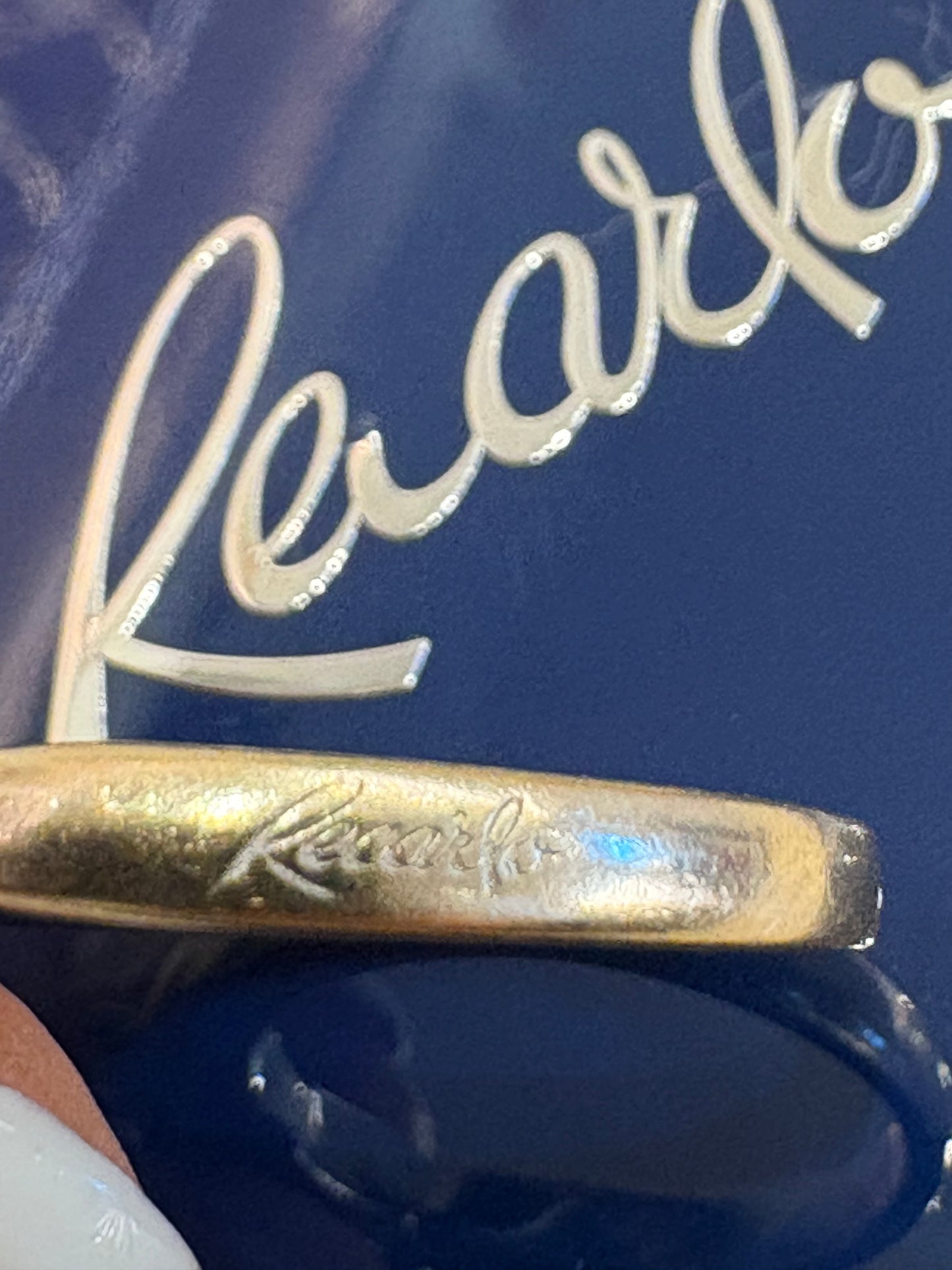 Recarlo anello Trilogy oro bianco e diamanti ct1