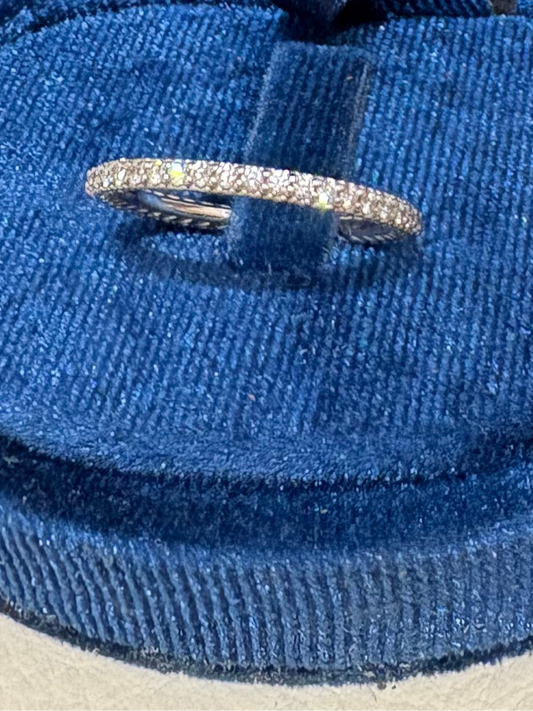 Recarlo anello in oro bianco con diamanti mis13