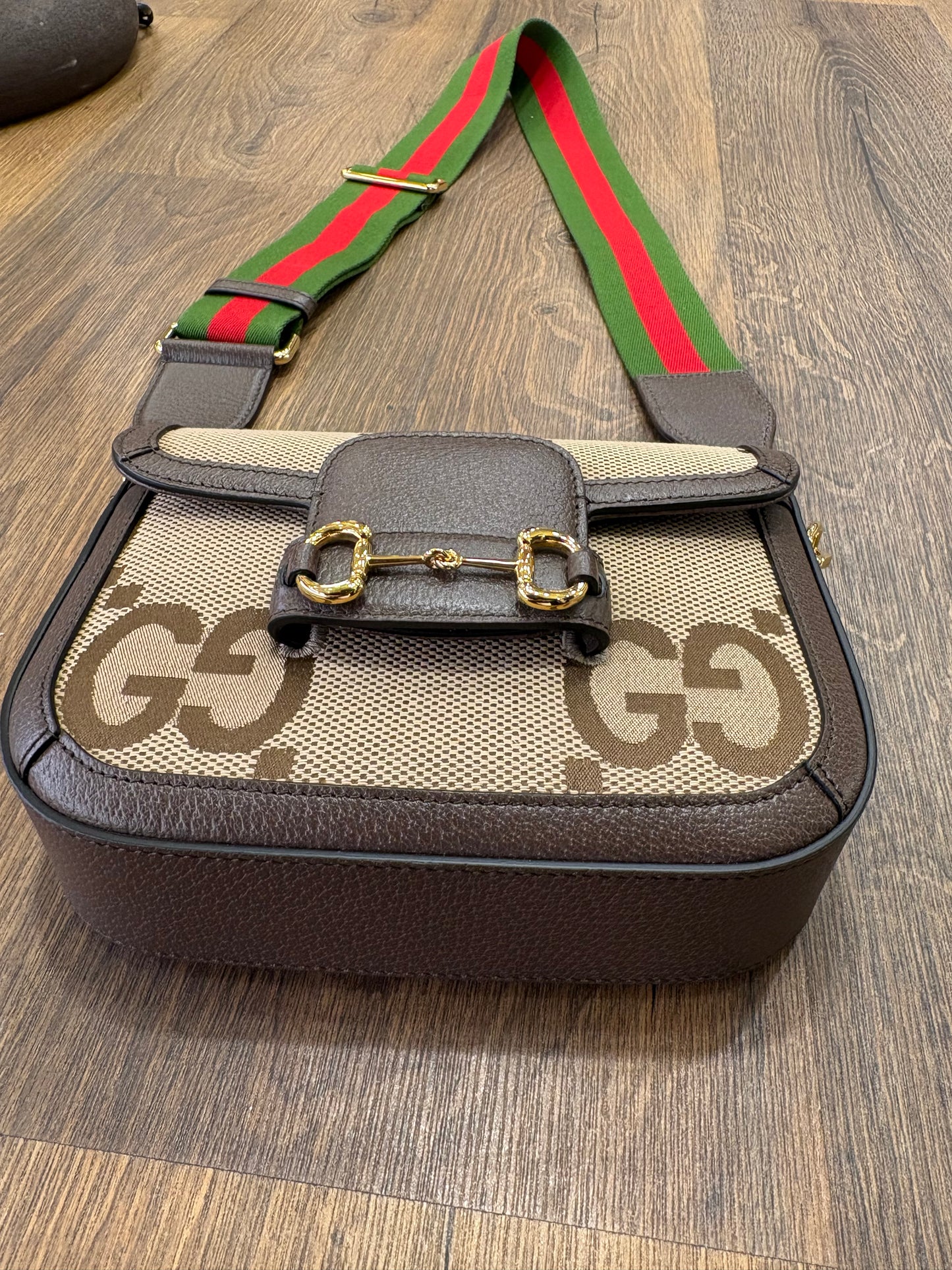 Gucci Horsebit 1955 Jumbo GG nuova