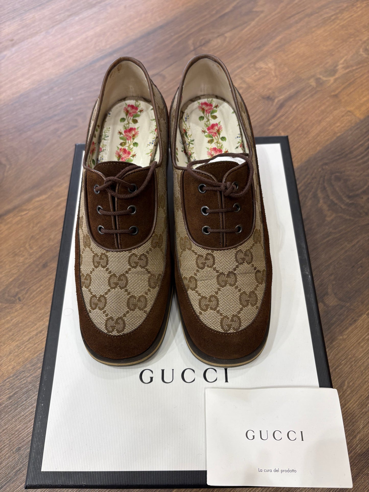 Gucci Thompson Derby GG canvas 36,5